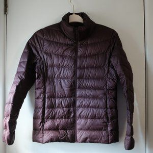 Burgundy Uniqlo Ultra Light Down Puffer Jacket